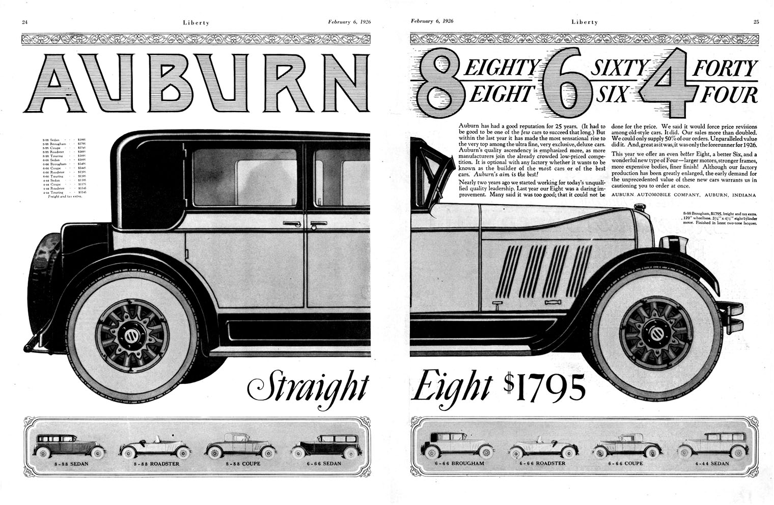 1926 Auburn Auto Advertising